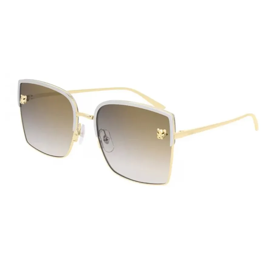 Kính mắt Cartier Kính chống nắng/Sunglasses - Kính Mát Cartier CT0199S 001 Màu Nâu Vàng - Vua Hàng Hiệu