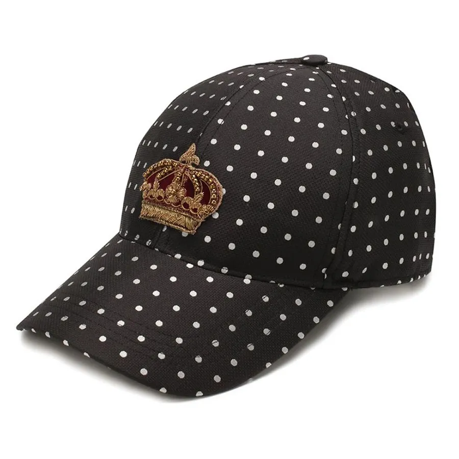 Mũ nón 80% Tơ tằm, 20% viscose - Mũ Dolce & Gabbana D&G Baseball Cap Màu Đen Size 58 - Vua Hàng Hiệu