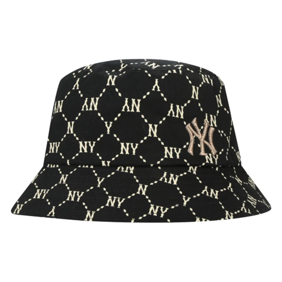 Mũ nón - Mũ MLB Bucket Monogram New York Yankees 32CP38111-50L Màu Đen Size 57 - Vua Hàng Hiệu