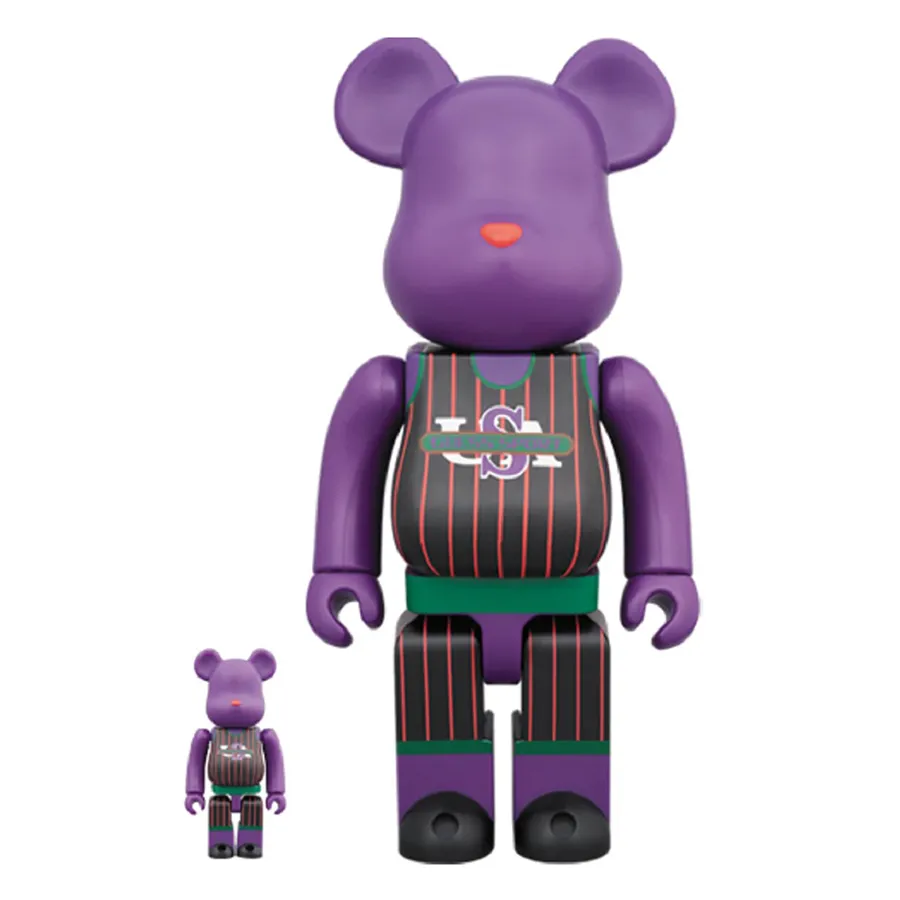 Đồ chơi mô hình Bearbrick - Đồ Chơi Mô Hình Bearbrick Guess Sport Jersey Purple Màu Tím Size 100% & 400% - Vua Hàng Hiệu