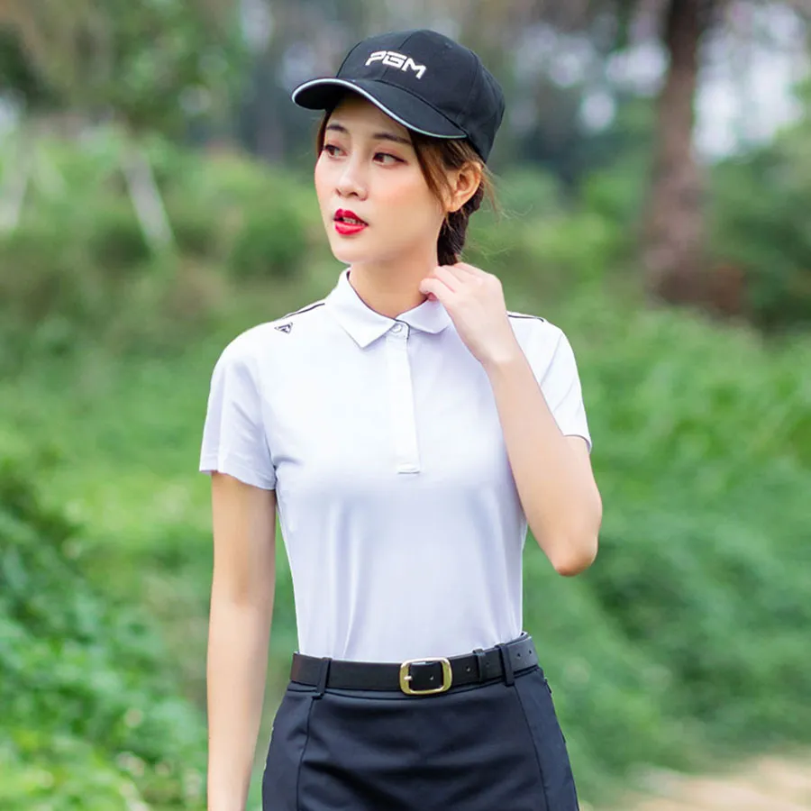 Thời trang PGM - Áo Golf Nữ PGM Women Golf T-Shirt - YF277 Màu Trắng Size L - Vua Hàng Hiệu