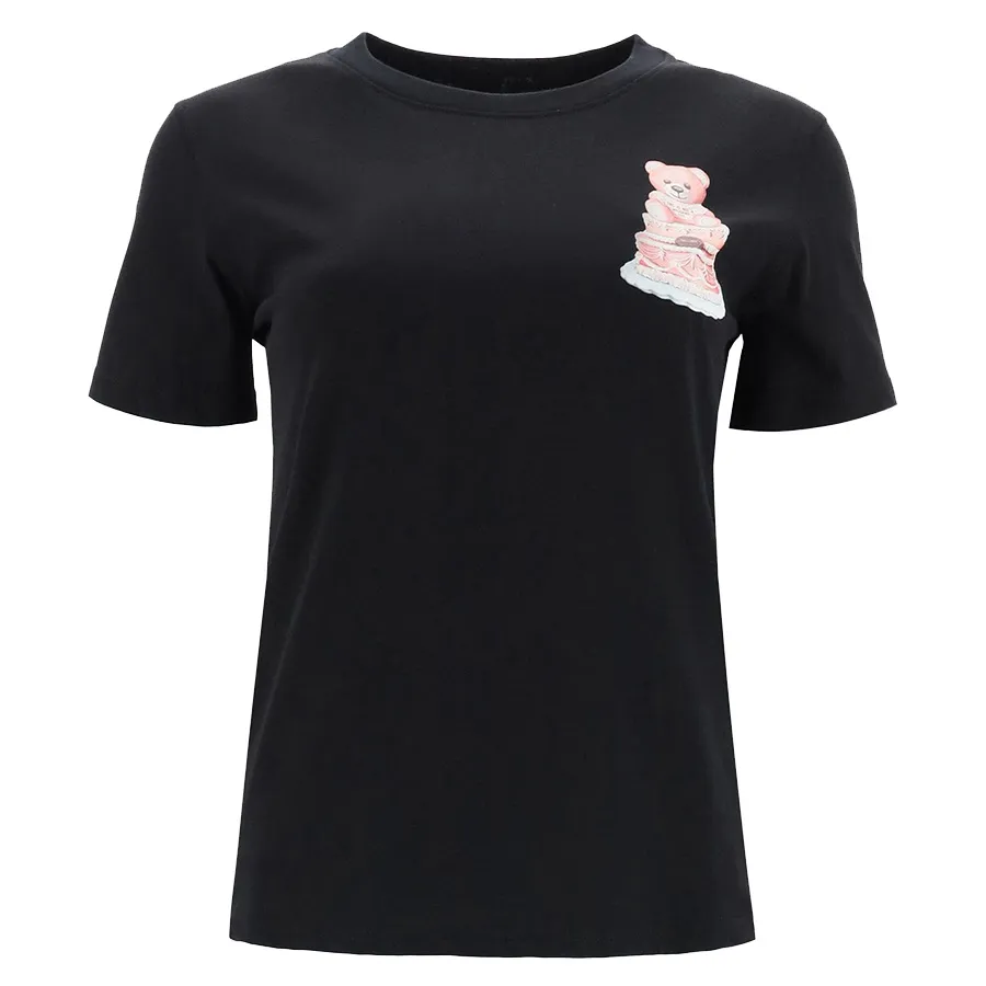 Áo Phông Moschino Women's Teddy Cake Print T-Shirt V0709 5440 1555 Màu Đen Size 38