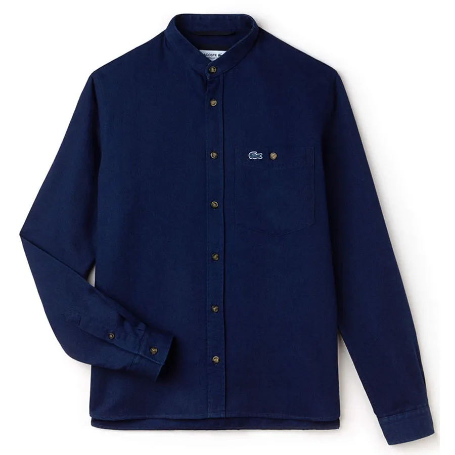 Ao Sơ Mi Lacoste Men Regular Fit Denim Shirt Màu Xanh Navy CH0940 166 Size 38