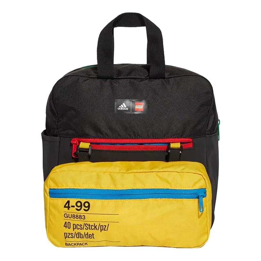 Túi xách Adidas Trẻ em - Balo Trẻ Em Adidas Adidas x Classic Lego® Backpack GU8883 Màu Đen Vàng - Vua Hàng Hiệu