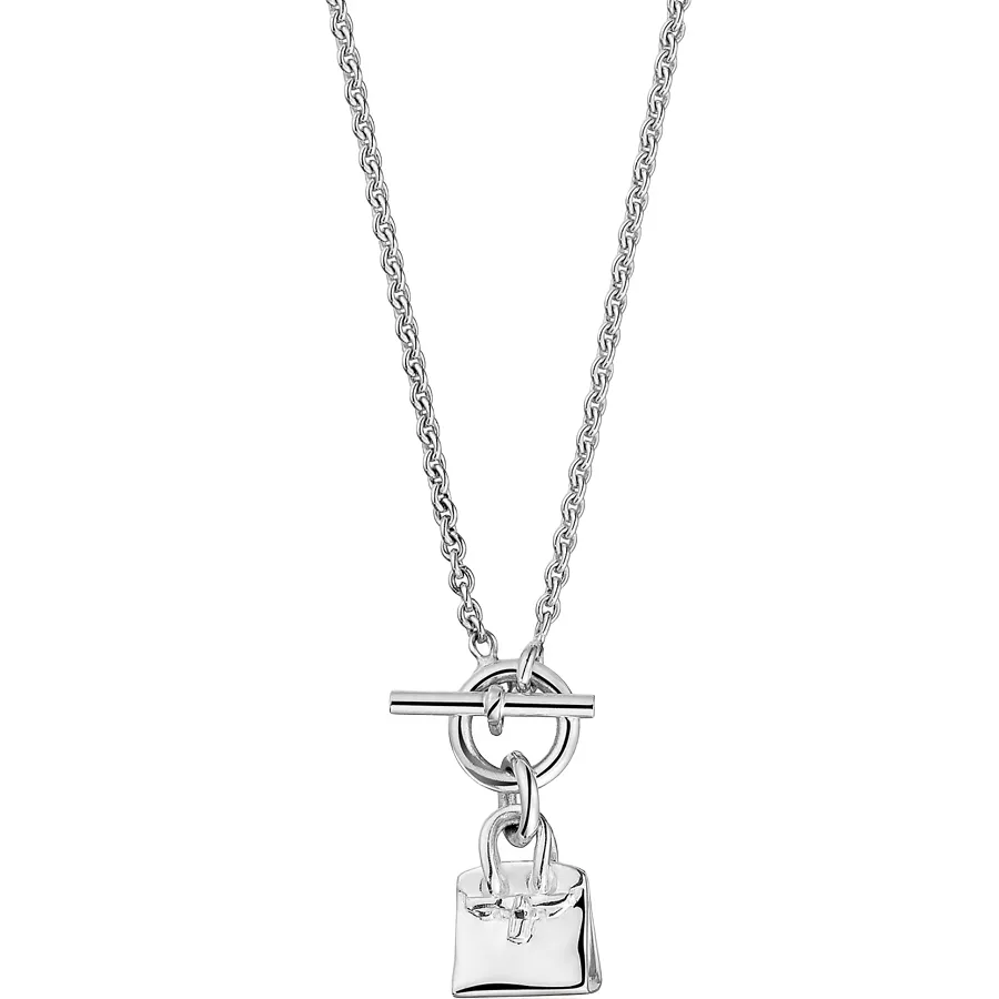Trang sức Hermès - Dây Chuyền Hermès Birkin Amulette Pendant Màu Bạc - Vua Hàng Hiệu