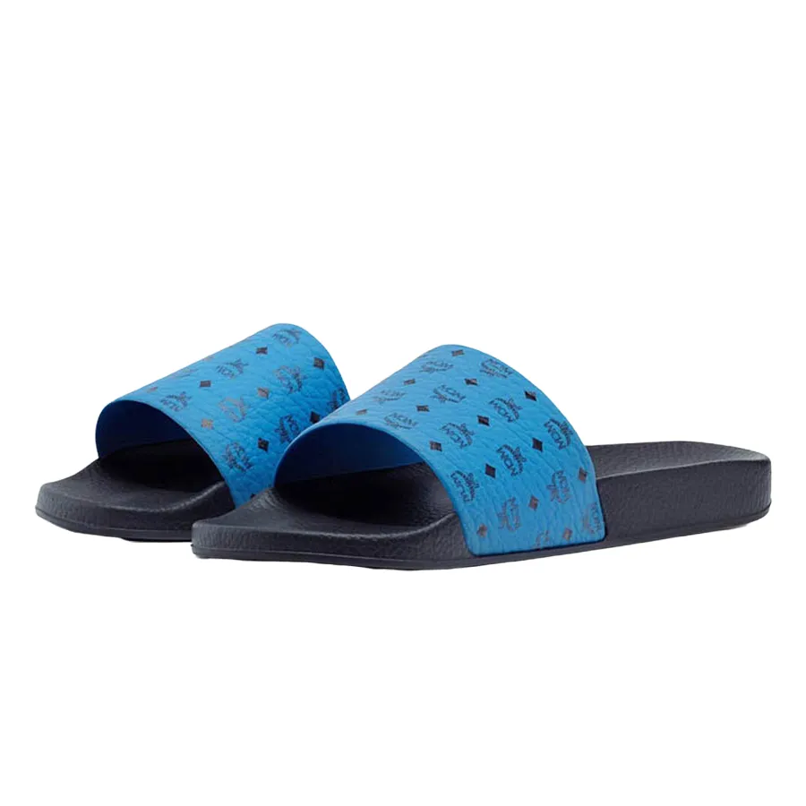 thumbnail interactive-video image 1 of MCM Men's Visetos Print Rubber Slides – Orange – US 8-13 – NWB 1 of 2