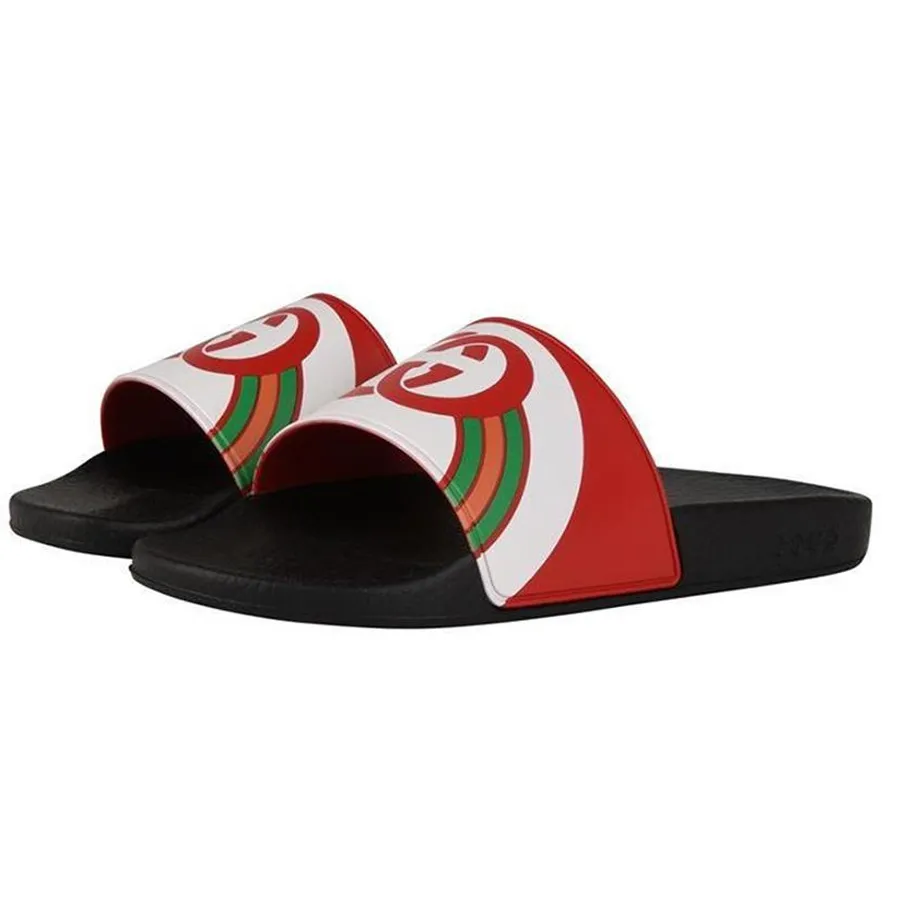 Mua Dép Gucci Rainbow Slides Cầu Vồng Màu Trắng Đỏ Gucci Mua tại Vua Hàng Hiệu h022614