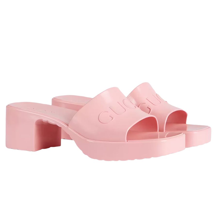 Mua Dép Gucci Women's Rubber Slide Sandal Màu Hồng Size 35 - Gucci - Mua  tại Vua Hàng Hiệu h050731