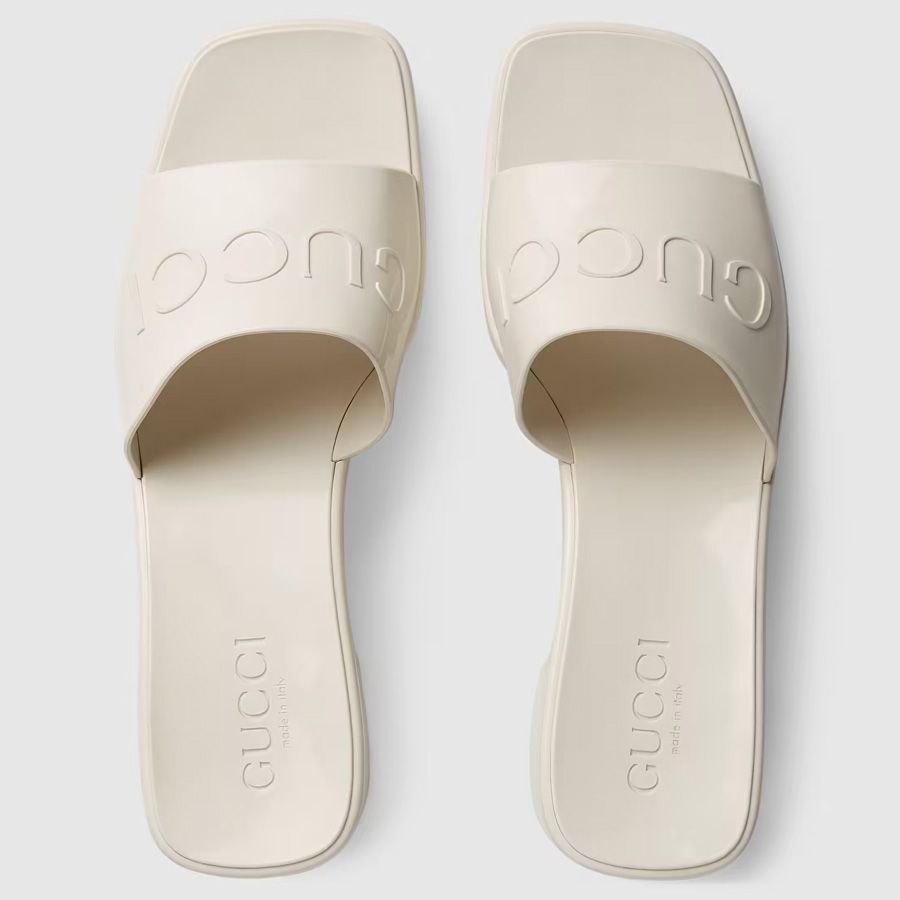 Mua Dép Gucci Women's Rubber Slide Sandal Màu Trắng - Gucci - Mua tại Vua  Hàng Hiệu h050736