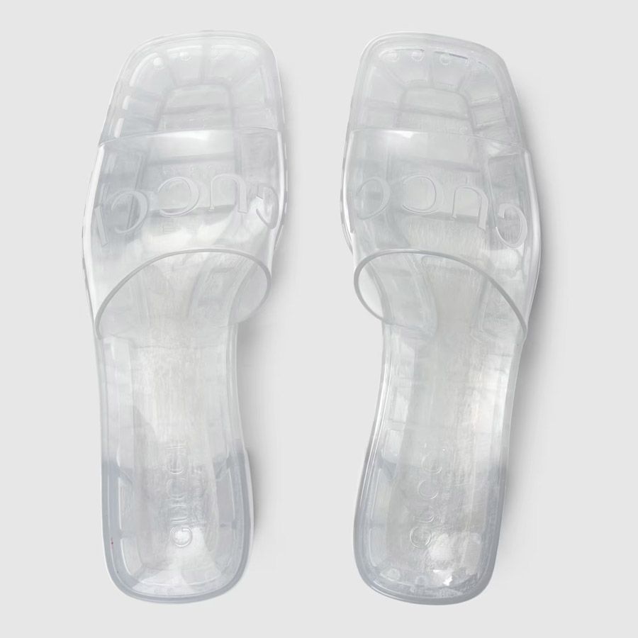 Mua Dép Gucci Women's Slide Sandal With Gucci Logo Màu Trong Suốt Size 37 -  Gucci - Mua tại Vua Hàng Hiệu h050730
