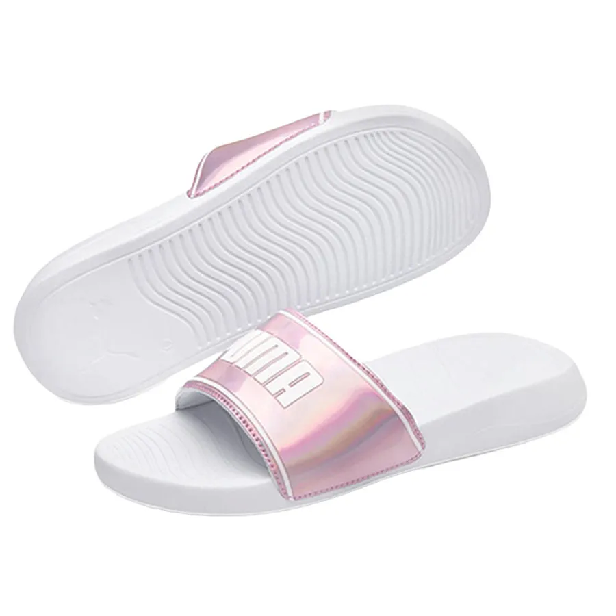 Puma Cao su - Dép Puma Popcat 20 Iri Women's Sandals Màu Trắng Hồng Size 39 - Vua Hàng Hiệu