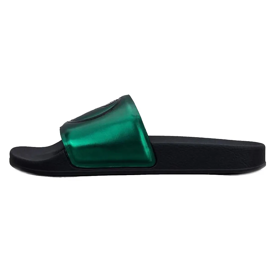 Versace Xanh lá cây - Dép Versace Metallic Medusa Slides Màu Xanh Lá Cây - Vua Hàng Hiệu