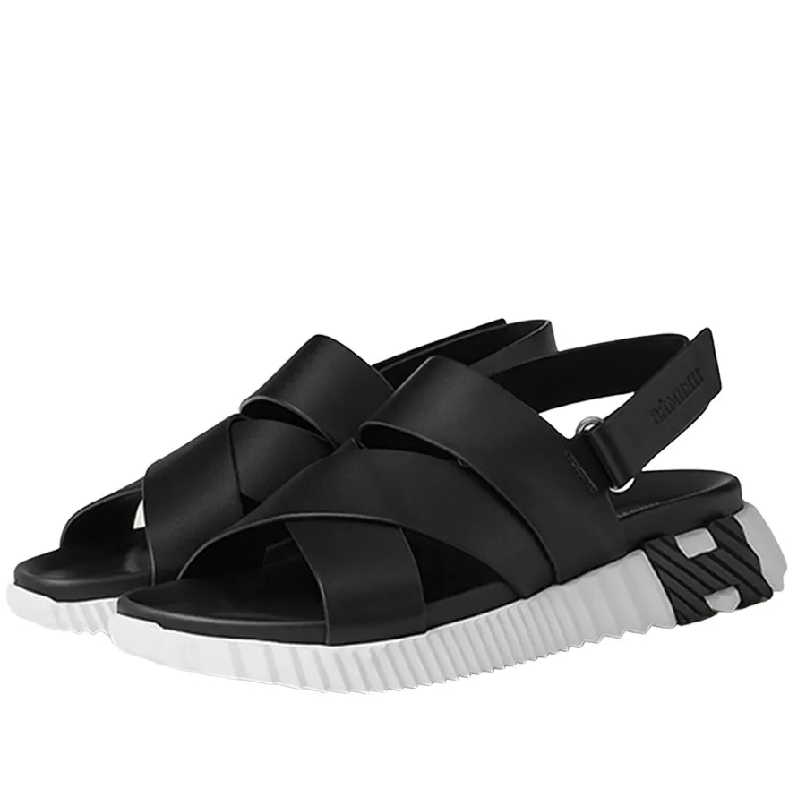 Dép Hermès Unisex - Dép Sandals Hermès Electric Màu Đen Size 40.5 - Vua Hàng Hiệu