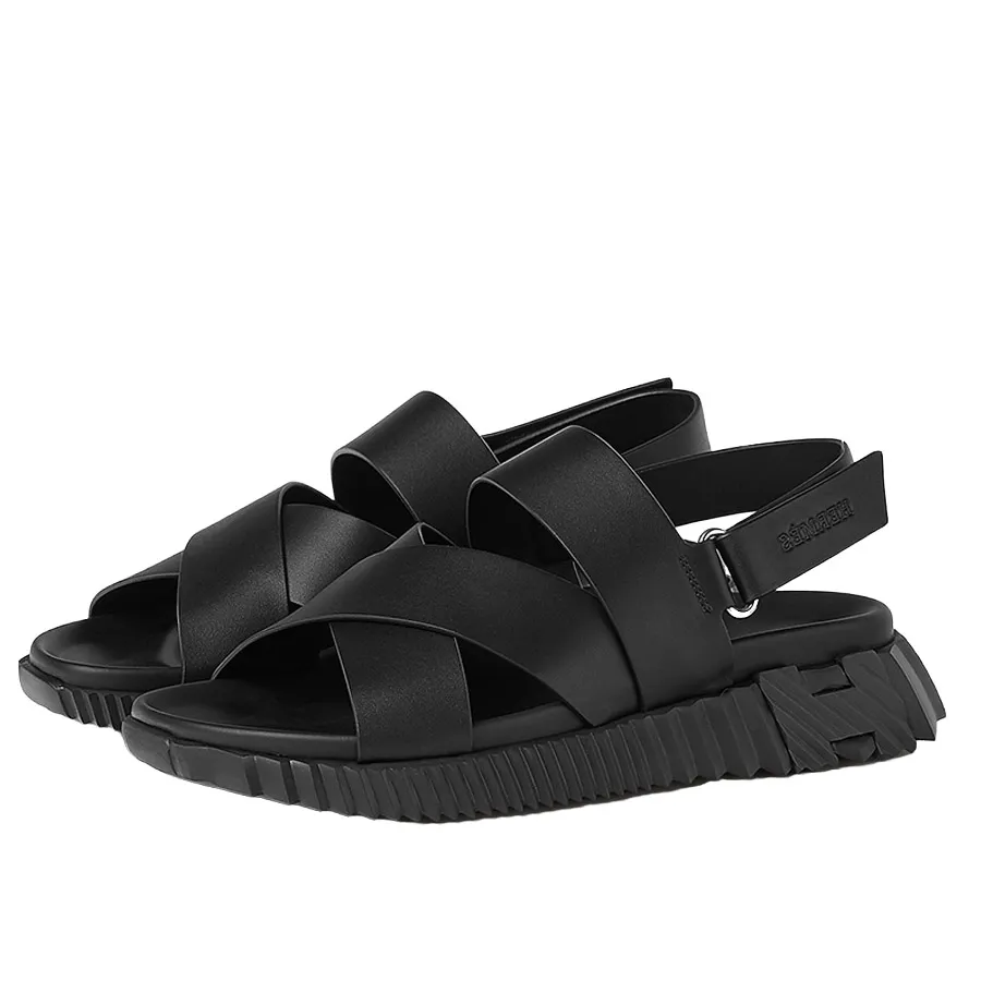 Dép Hermès Unisex - Dép Sandals Hermès Electric Màu Đen Size 41 - Vua Hàng Hiệu