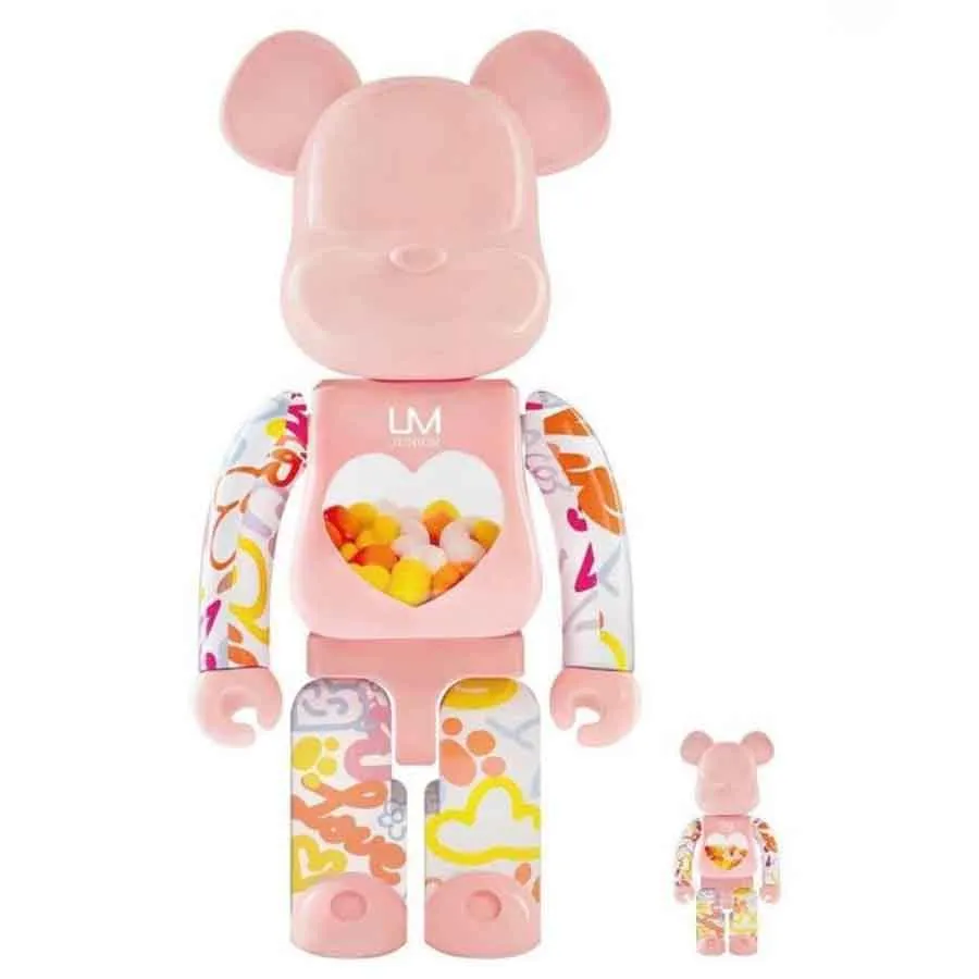 Đồ chơi mô hình Bearbrick - Đồ Chơi Mô Hình Bearbrick Macau 2021 Um Junior Phối Màu Size 100% + 400% - Vua Hàng Hiệu