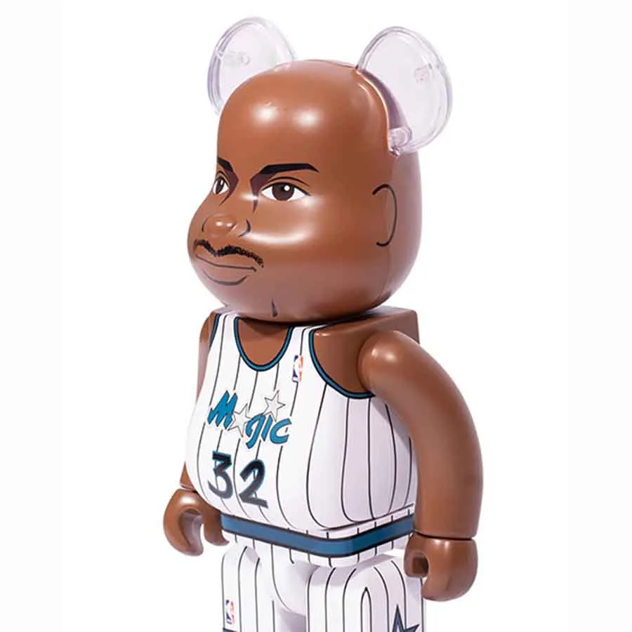 Đồ Chơi Mô Hình Bearbrick Shaquille O'Neal Magic Màu Nâu Trắng