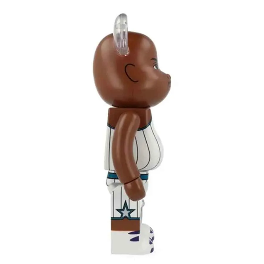 Đồ Chơi Mô Hình Bearbrick Shaquille O'Neal Magic Màu Nâu Trắng