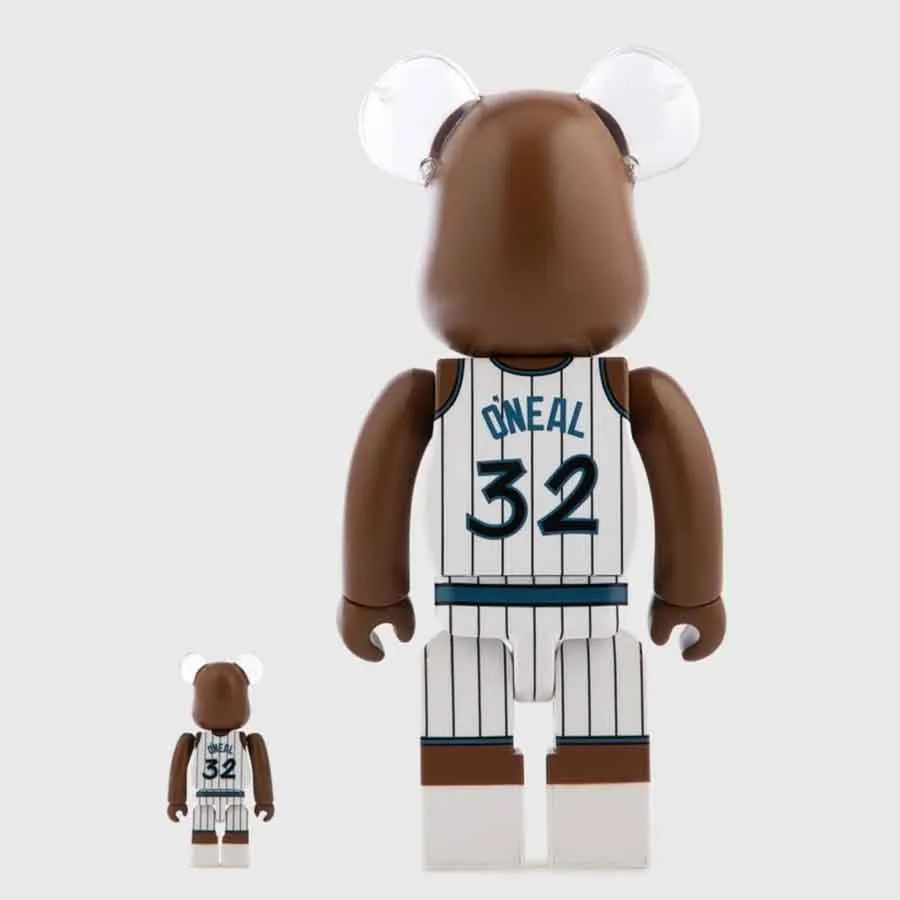 その他 BE@RBRICK Shaquille O'Neal 100% & 400% Đồ Chơi Mô Hình Bearbrick Shaquille O'Neal Magic Màu Nâu Trắng