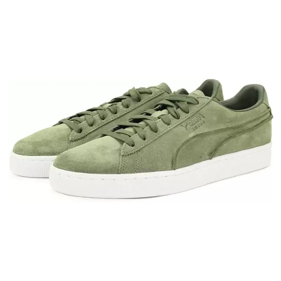 Puma Da lộn - Giày Thể Thao Nam Puma Suede Classic Exposed Seams Xanh Ô Liu - Vua Hàng Hiệu