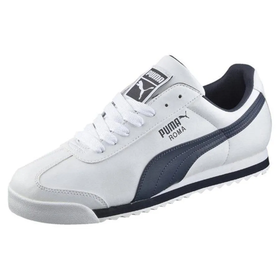 Giày Thể Thao Puma Roma Basic Màu Trắng-Navy Size 38.5 | Vua Hàng Hiệu