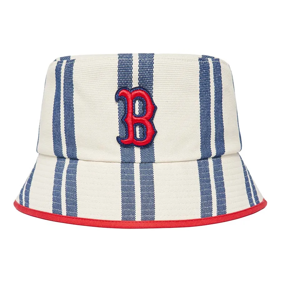 Mũ nón - Mũ MLB Jacquard Boston Red Sox 3AHT28223-43NYL Màu Xanh Trắng - Vua Hàng Hiệu