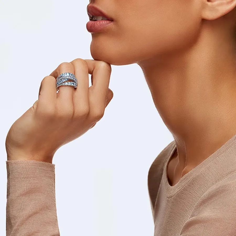 SWAROVSKI TWISTWRAP 125周年記念リング ブルー【匿名配送】 ⭐️希少