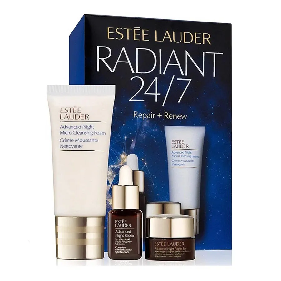Mỹ phẩm Estée Lauder Nữ - Set Dưỡng Da 3 Món Estée Lauder Radiant 24/7 Repair + Renew - Vua Hàng Hiệu