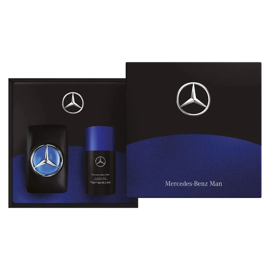 Nước hoa Mercedes-Benz - Set Nước Hoa Nam Và Lăn Khử Mùi Mercedes-Benz Man Gift Set EDT (100ml +75g) - Vua Hàng Hiệu