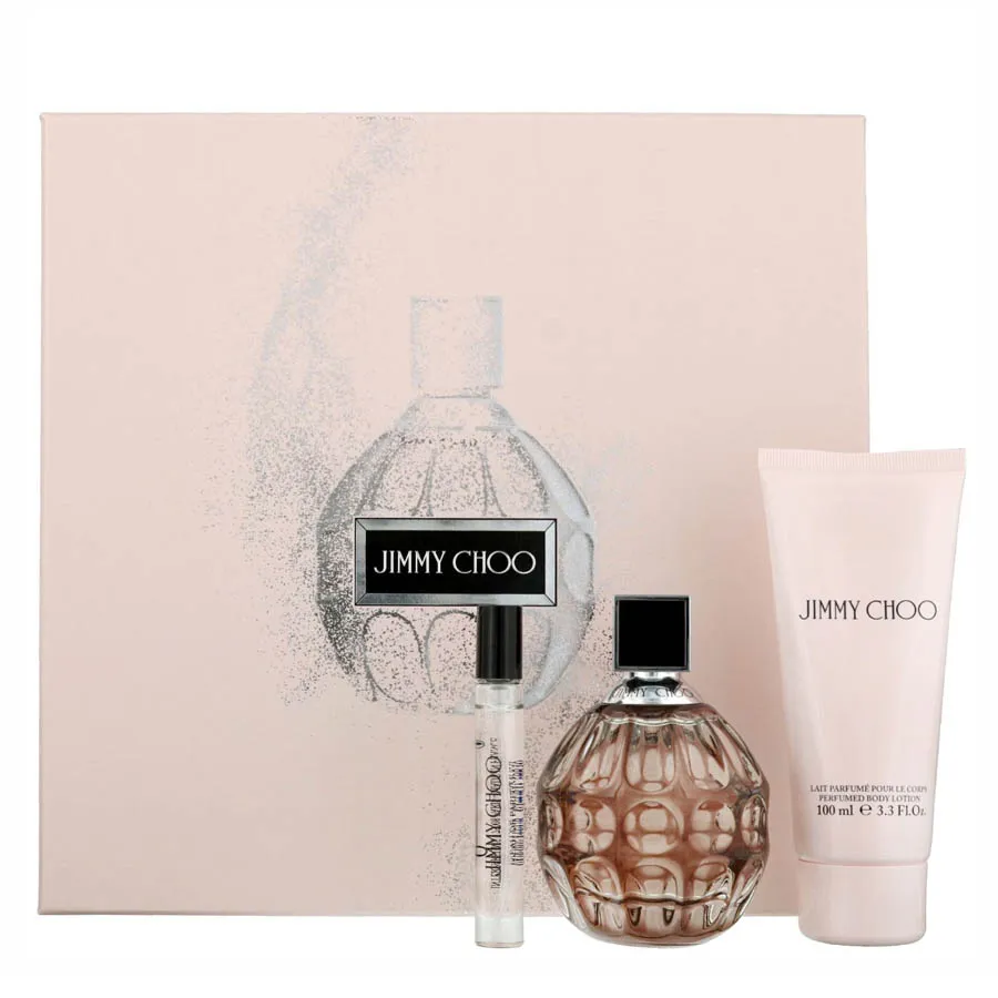 Jimmy Choo - Set Nước Hoa Nữ Và Sữa Dưỡng Thể Jimmy Choo (EDP 100ml + EDP 7.5ml + Body Lotion 100ml) - Vua Hàng Hiệu