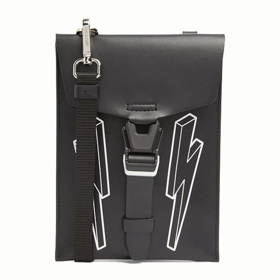 Túi Đeo Chéo Neil Barrett Leather Cross-Body Phone Pouch Màu Đen | Vua ...