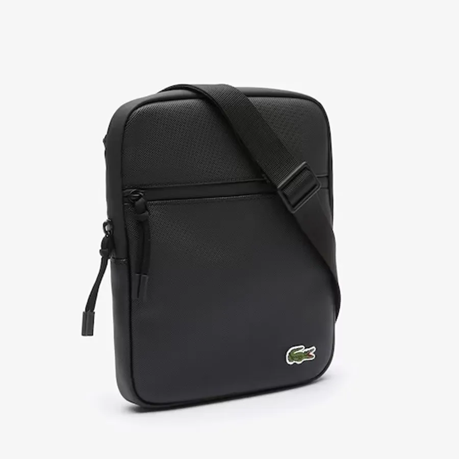 Túi Lacoste Flat Messenger Bag Màu Đen