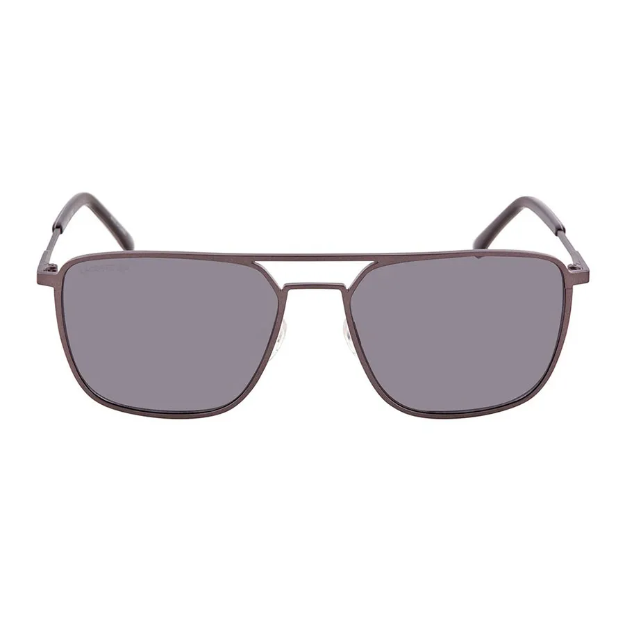 Kính Mát Lacoste Grey Square Unisex Sunglasses L194S 033 57 Màu Xám