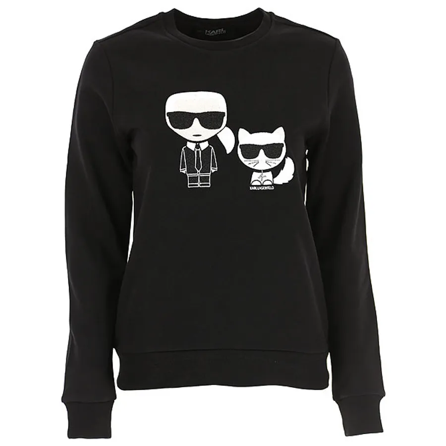 Áo Nỉ Karl Lagerfeld Ikonik Karl Sweatshirt Màu Đen Vua Hàng Hiệu