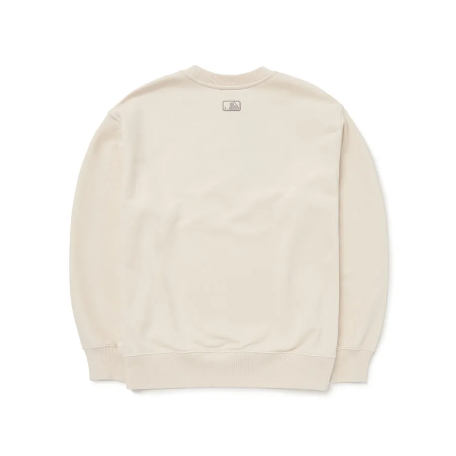☆MLB Korea☆ Heart Overfit Man to Man NY Cream ao-ni-mlb-heart-overfit-