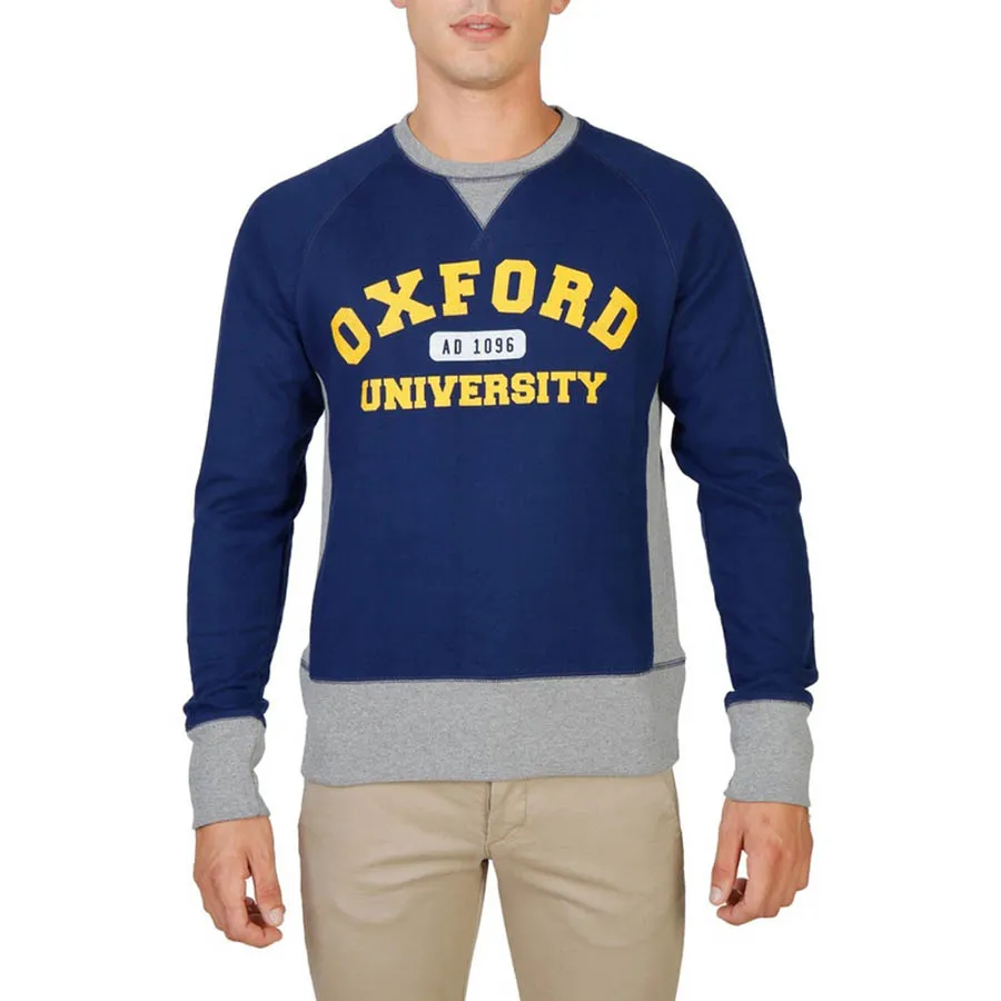 Oxford University - Áo Nỉ Nam Oxford University OXFORD-FLEECE-RAGLAN Màu Xanh Xám Size M - Vua Hàng Hiệu