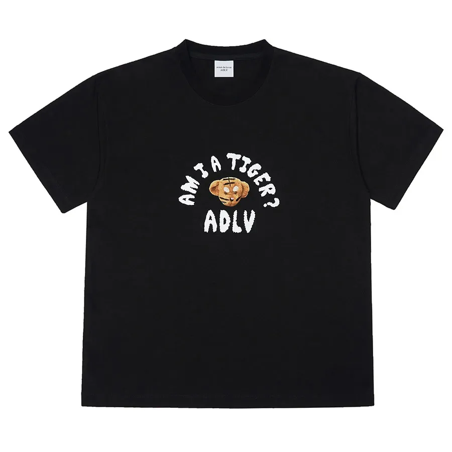 Acmé De La Vie - Áo Phông Acmé De La Vie ADLV Tiger Teddy Bear Doll Collage Short Sleevet T-Shirt Black Màu Đen Size 1 - Vua Hàng Hiệu