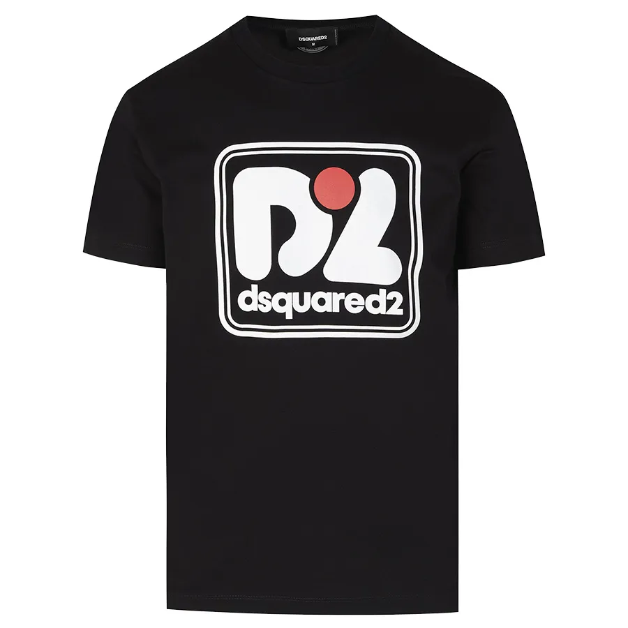Áo Phông Dsquared2 Logo T-Shirt S71GD1229 S23009 900 Màu Đen