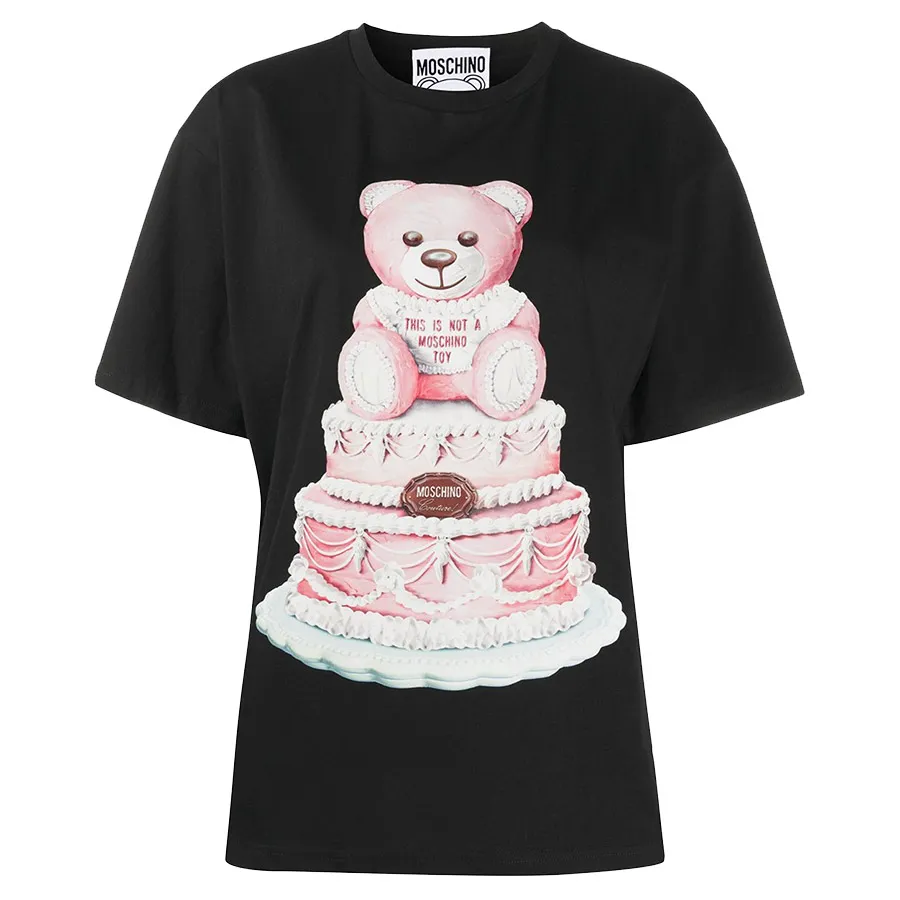 Teddy bear print t shirt clearance