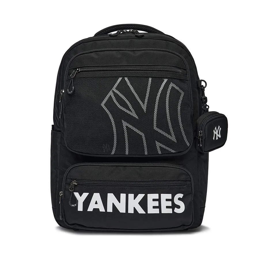 Túi xách MLB Set Quà tặng - Balo Trẻ Em MLB Bros New York Yankees 7ABK0072N-50BKS Màu Đen (Kèm Túi Đeo Chéo, Túi Rút) - Vua Hàng Hiệu