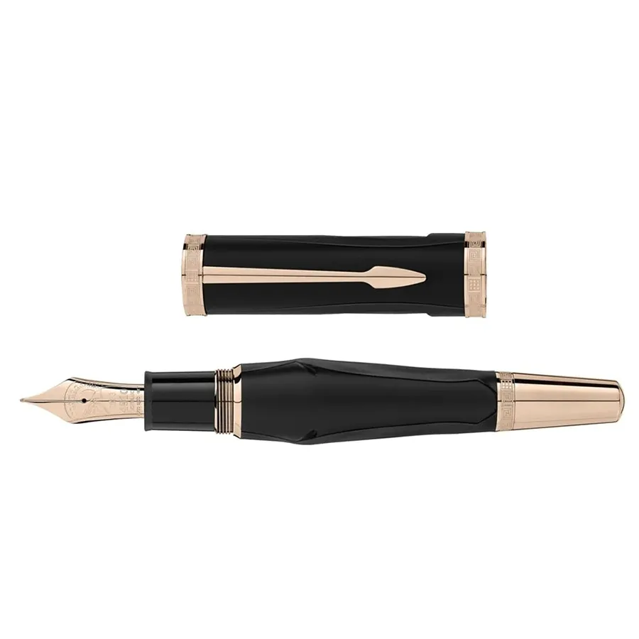 Bút Máy Montblanc Unisex 117851 Writers Ediction Màu Đen Vàng