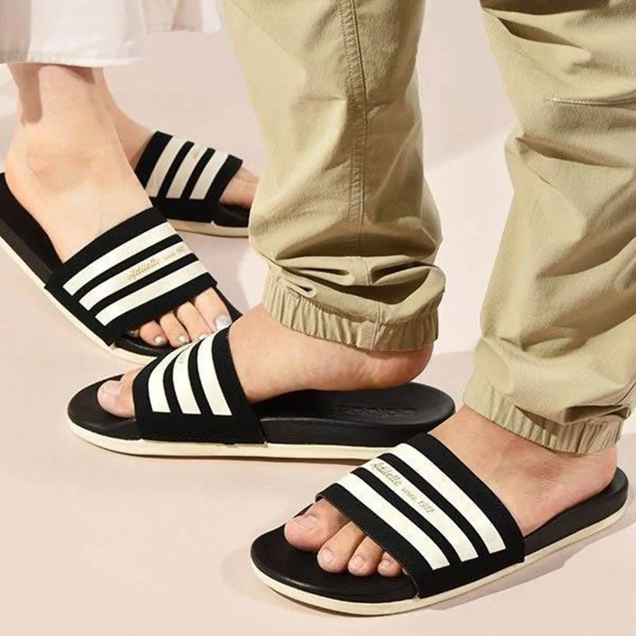 Mua DÃ©p Adidas Adilette Comfort Slides Core Black/ Wonder White GW5966 MÃ u Äen Tráº¯ng Size 43 