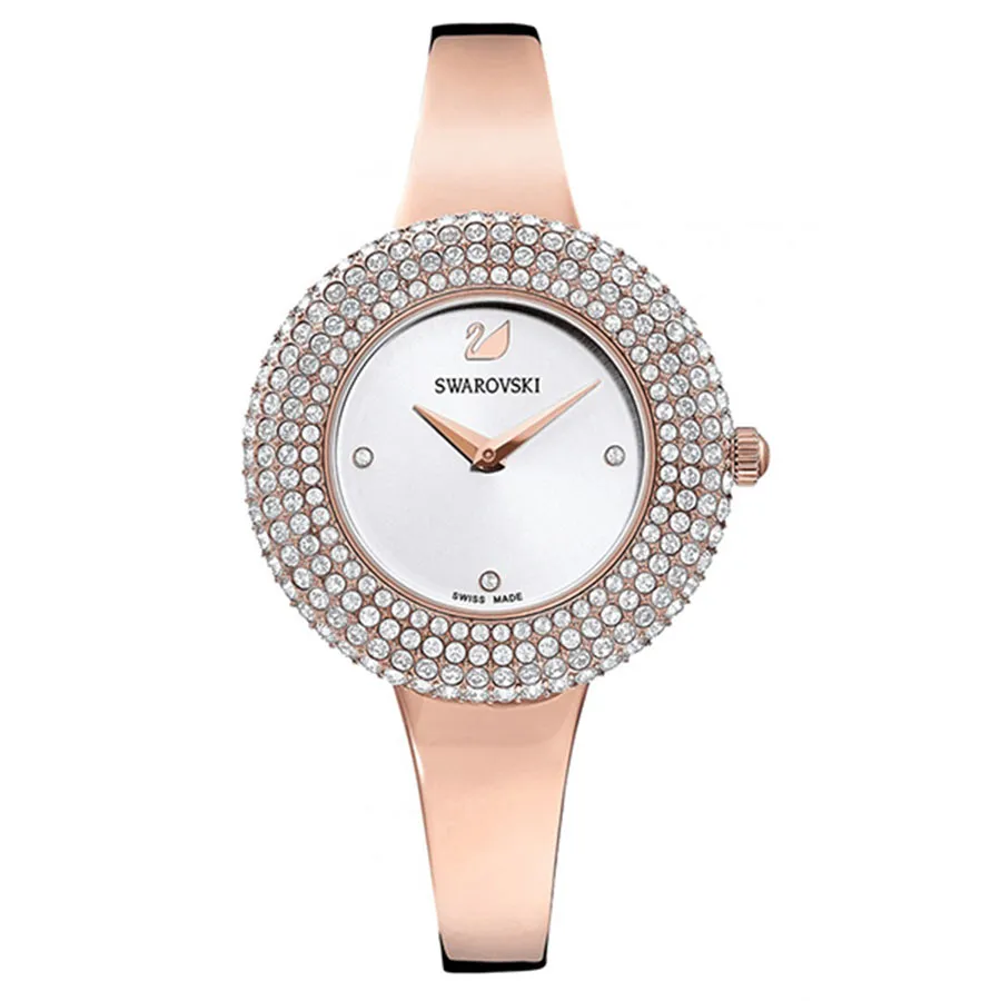 Đồng Hồ Nữ Swarovski Crystal Watch 5484073 34mm Màu Trắng Vàng Hồng ...