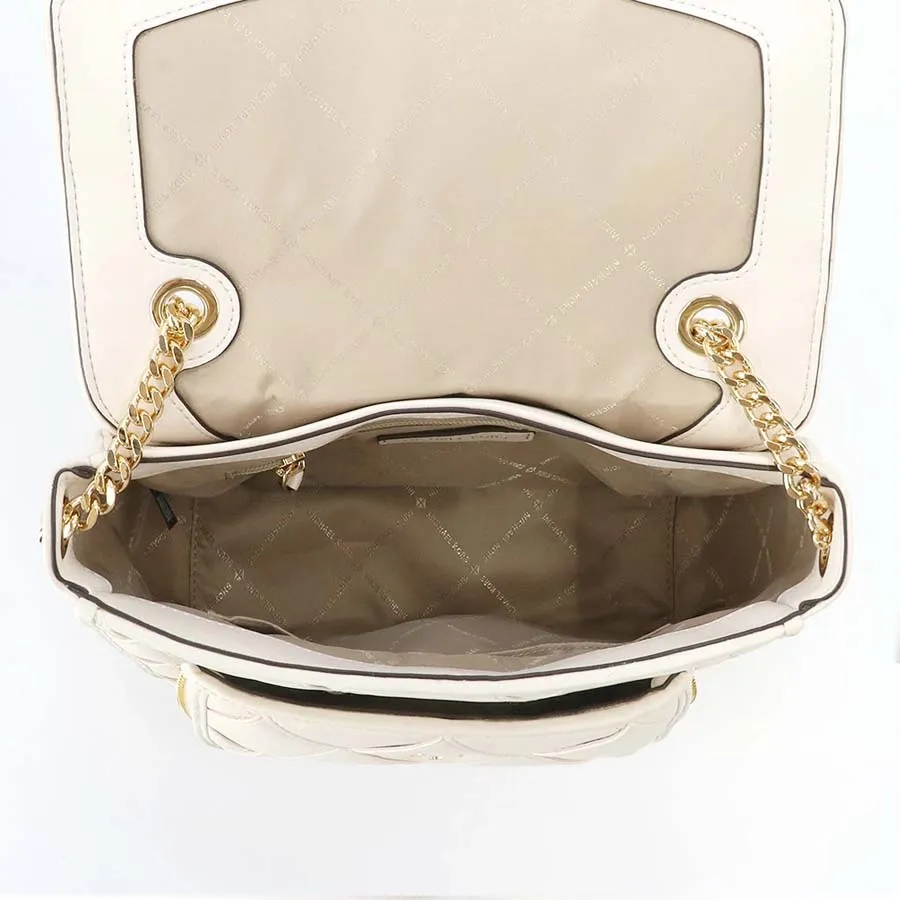 Mua Túi Đeo Chéo Michael Kors MK Regina Flap Shoulder Bag Cream