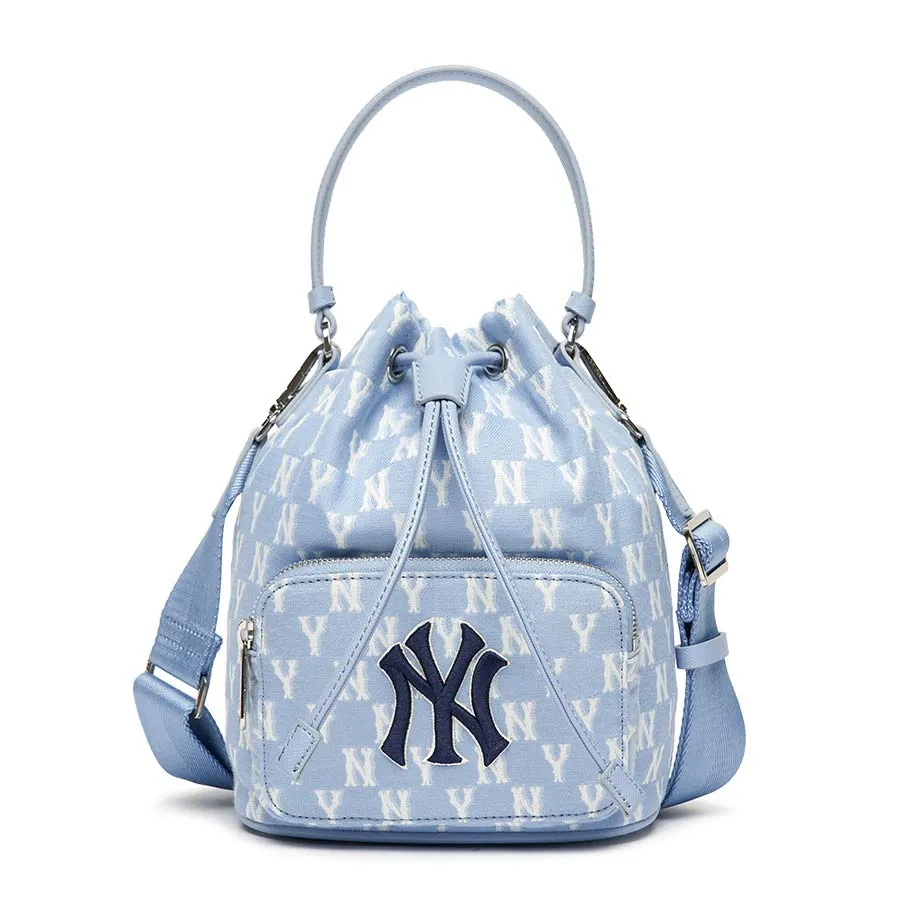 Túi xách MLB Xanh Blue - Túi Đeo Chéo MLB Monogram Jacquard New York Yankees 3ABMS012N-50BLL Màu Xanh Blue - Vua Hàng Hiệu