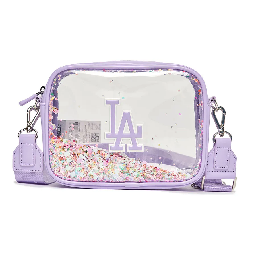 MLB Polyurethane, Polyester, Cotton - Túi Đeo Chéo Trẻ Em MLB Like Glitter Camera Bag LA Dodgers 7FCRL012N-07LDL Màu Tím - Vua Hàng Hiệu