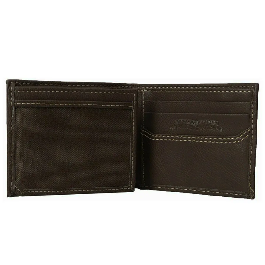 Mua Ví Nam Levi's Men's Premium Leather Wallet Màu Nâu Đậm - Levi's - Mua  tại Vua Hàng Hiệu h056714