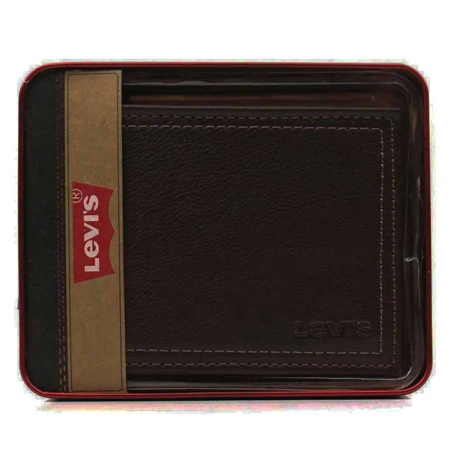 Mua Ví Nam Levi's Men's Premium Leather Wallet Màu Nâu Đậm - Levi's - Mua  tại Vua Hàng Hiệu h056714