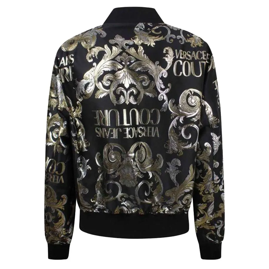 Áo Khoác Versace Jeans Couture Logo Baroque Pattern Jacquard