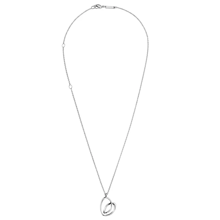 Trang sức Calvin Klein - Dây Chuyền Calvin Klein CK Warm Short Necklace KJ5AMN000100 Màu Bạc - Vua Hàng Hiệu