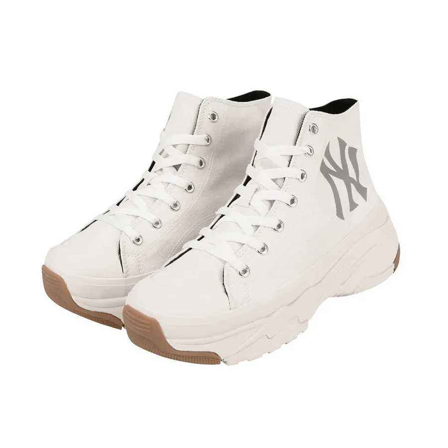 Giày Giày cao cổ - Giày MLB Chunky High New York Yankees 32SHU1111-50I Màu Trắng Size 250 - Vua Hàng Hiệu